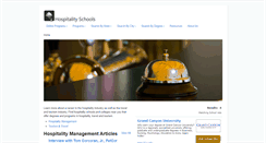 Desktop Screenshot of hospitalityschools.com