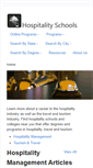 Mobile Screenshot of hospitalityschools.com